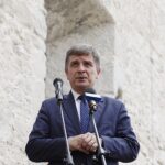 25.06.2020 Szydłów. XVII Inauguracja Sezonu Turystycznego Województwa Świętokrzyskiego. Na zdjęciu Andrzej Prus - przewodniczący Sejmiku Województwa Świętokrzyskiego / Jarosław Kubalski / Radio Kielce