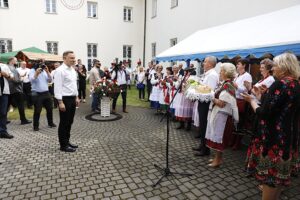 19.06.2020. Pińczów. Wizyta Prezydenta RP Andrzeja Dudy / Jarosław Kubalski / Radio Kielce