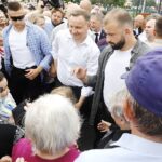 19.06.2020. Pińczów. Wizyta Prezydenta RP Andrzeja Dudy / Jarosław Kubalski / Radio Kielce