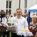 19.06.2020. Pińczów. Wizyta Prezydenta RP Andrzeja Dudy / Jarosław Kubalski / Radio Kielce