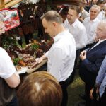 19.06.2020. Pińczów. Wizyta Prezydenta RP Andrzeja Dudy / Jarosław Kubalski / Radio Kielce