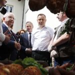 19.06.2020. Pińczów. Wizyta Prezydenta RP Andrzeja Dudy / Jarosław Kubalski / Radio Kielce