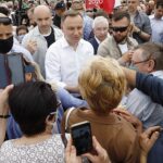 19.06.2020. Pińczów. Wizyta Prezydenta RP Andrzeja Dudy / Jarosław Kubalski / Radio Kielce