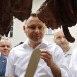 19.06.2020. Pińczów. Wizyta Prezydenta RP Andrzeja Dudy / Jarosław Kubalski / Radio Kielce