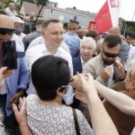 19.06.2020. Pińczów. Wizyta Prezydenta RP Andrzeja Dudy / Jarosław Kubalski / Radio Kielce