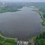 24.06.2020. Wąchock. Rzeka Kamienna przekroczyła stan alarmowy. Zalew / Jarosław Kubalski / Radio Kielce