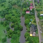 24.06.2020. Wąchock. Rzeka Kamienna przekroczyła stan alarmowy / Jarosław Kubalski / Radio Kielce