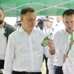 19.06.2020. Pińczów. Wizyta Prezydenta RP Andrzeja Dudy / Jarosław Kubalski / Radio Kielce