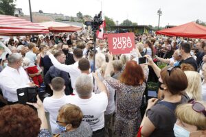 19.06.2020. Pińczów. Wizyta Prezydenta RP Andrzeja Dudy / Jarosław Kubalski / Radio Kielce