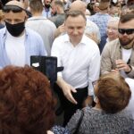 19.06.2020. Pińczów. Wizyta Prezydenta RP Andrzeja Dudy / Jarosław Kubalski / Radio Kielce