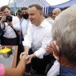 19.06.2020. Pińczów. Wizyta Prezydenta RP Andrzeja Dudy / Jarosław Kubalski / Radio Kielce