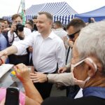 19.06.2020. Pińczów. Wizyta Prezydenta RP Andrzeja Dudy / Jarosław Kubalski / Radio Kielce