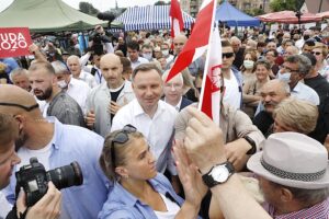 19.06.2020. Pińczów. Wizyta Prezydenta RP Andrzeja Dudy / Jarosław Kubalski / Radio Kielce