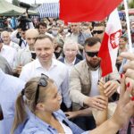 19.06.2020. Pińczów. Wizyta Prezydenta RP Andrzeja Dudy / Jarosław Kubalski / Radio Kielce