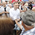 19.06.2020. Pińczów. Wizyta Prezydenta RP Andrzeja Dudy / Jarosław Kubalski / Radio Kielce