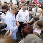 19.06.2020. Pińczów. Wizyta Prezydenta RP Andrzeja Dudy / Jarosław Kubalski / Radio Kielce