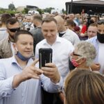 19.06.2020. Pińczów. Wizyta Prezydenta RP Andrzeja Dudy / Jarosław Kubalski / Radio Kielce