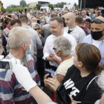 19.06.2020. Pińczów. Wizyta Prezydenta RP Andrzeja Dudy / Jarosław Kubalski / Radio Kielce