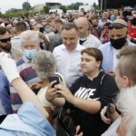 19.06.2020. Pińczów. Wizyta Prezydenta RP Andrzeja Dudy / Jarosław Kubalski / Radio Kielce