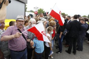 19.06.2020. Pińczów. Wizyta Prezydenta RP Andrzeja Dudy / Jarosław Kubalski / Radio Kielce