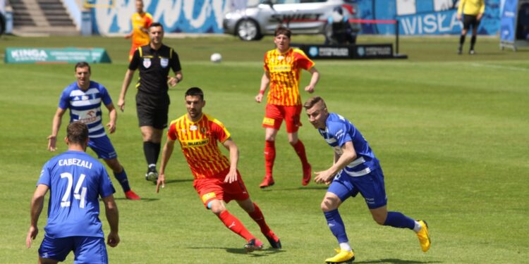 31.05.2020 Płock. Mecz Wisła Płock - Korona Kielce / Krzysztof Bujnowicz / Radio Kielce