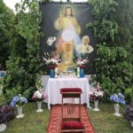 11.06.2020. Kazimierza Wielka. Procesja eucharystyczna w Rzymskokatolickiej Parafii pw. Podwyższenia Krzyża Świętego / Marta Gajda / Radio Kielce