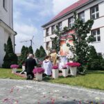 11.06.2020. Kazimierza Wielka. Procesja eucharystyczna w Rzymskokatolickiej Parafii pw. Podwyższenia Krzyża Świętego / Marta Gajda / Radio Kielce