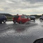 21.06.2020. Włoszczowa. Zalana ul. Partyzantów / Dionizy Krawczyński / Radio Kielce