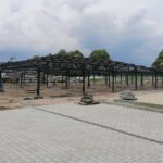 27.06.2020. Kazimierza Wielka. Modernizacja miejskiego placu targowego / Marta Gajda / Radio Kielce