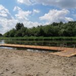 30.06.2020. Wiślica. Przystań kajakowa na Nidzie / Marta Gajda / Radio Kielce