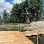 30.06.2020. Wiślica. Przystań kajakowa na Nidzie / Marta Gajda / Radio Kielce