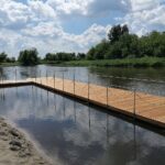 30.06.2020. Wiślica. Przystań kajakowa na Nidzie / Marta Gajda / Radio Kielce