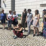 06.06.2020. Sandomierz. Wystawa plenerowa prac malarskich na dziedzińcu Zamku Królewskiego / Grażyna Szlęzak-Wójcik / Radio Kielce