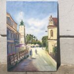 06.06.2020. Sandomierz. Wystawa plenerowa prac malarskich na dziedzińcu Zamku Królewskiego / Picasa / Radio Kielce