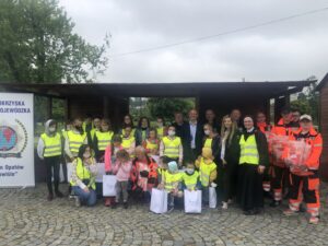 09.06.2020 Sandomierz. Wiceminister spraw zagranicznych Piotr Wawrzyk zainicjował w Sandomierzu akcję „Bezpieczne wakacje” / Grażyna Szlęzak-Wójcik / Radio Kielce