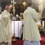 11.06.2020. Sandomierz. Uroczystość Bożego Ciała. Msza w katedrze. Na zdjęciu: Krzysztof Nitkiewicz - biskup sandomierski / Grażyna-Szlęzak-Wójcik / Radio Kielce