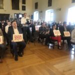 14.06.2020. Sandomierz. Akcja „Łączy nas Polska”. Na zdjęciu (drugi z lewej): Marek Kwitek - poseł PiS / Grażyna-Szlęzak-Wójcik / Radio Kielce