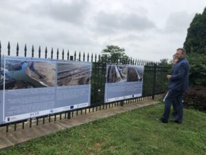 22.06.2020 Sandomierz. Wystawa „Wisła w Sandomierzu - 10 lat po powodzi” / Grażyna Szlęzak-Wójcik / Radio Kielce