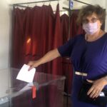 28.06.2020. Sandomierz. Wybory prezydenckie. Obwodowa komisja wyborcza nr 3 / Grażyna-Szlęzak-Wójcik / Radio Kielce