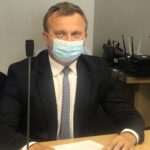 30.06.2020 Sandomierz. Sesja absolutoryjna powiatu. Na zdjęciu: Marcin Piwnik - starosta sandomierski / Grażyna Szlęzak-Wójcik / Radio Kielce