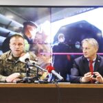 09.06.2020. Kielce. Podsumowanie akcji „Odporna wiosna”. Na zdjęciu: płk Grzegorz Motak - dowódca 10. ŚBOT i Zbigniew Koniusz - wojewoda świętokrzyski / Jarosław Kubalski / Radio Kielce