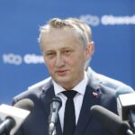 15.06.2020. Wąchock. Konferencja wiceministra infrastruktury. Na zdjęciu: Zbigniew Koniusz - wojewoda świętokrzyski / Jarosław Kubalski / Radio Kielce