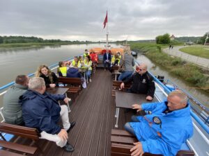 09.06.2020 Sandomierz. Wiceminister spraw zagranicznych Piotr Wawrzyk zainicjował w Sandomierzu akcję „Bezpieczne wakacje” / Grażyna Szlęzak-Wójcik / Radio Kielce