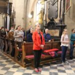 01.06.2020 Skalbmierz. Msza święta w 30. rocznicę samorządu terytorialnego. Na zdjęciu: Marzena Ochęduszko – sołtys wsi Kózki / Marta Gajda / Radio Kielce