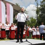 19.06.2020. Jędrzejów. Wizyta prezydenta RP Andrzeja Dudy / Jarosław Kubalski / Radio Kielce