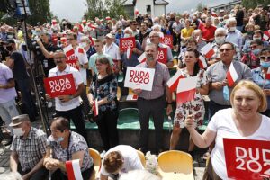 19.06.2020. Jędrzejów. Wizyta prezydenta RP Andrzeja Dudy / Jarosław Kubalski / Radio Kielce