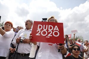 19.06.2020. Jędrzejów. Wizyta prezydenta RP Andrzeja Dudy / Jarosław Kubalski / Radio Kielce