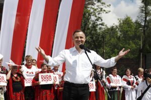 19.06.2020. Jędrzejów. Wizyta prezydenta RP Andrzeja Dudy / Jarosław Kubalski / Radio Kielce