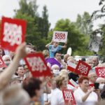 19.06.2020. Jędrzejów. Wizyta prezydenta RP Andrzeja Dudy / Jarosław Kubalski / Radio Kielce