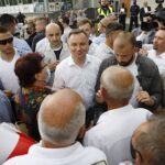 19.06.2020. Jędrzejów. Wizyta prezydenta RP Andrzeja Dudy / Jarosław Kubalski / Radio Kielce